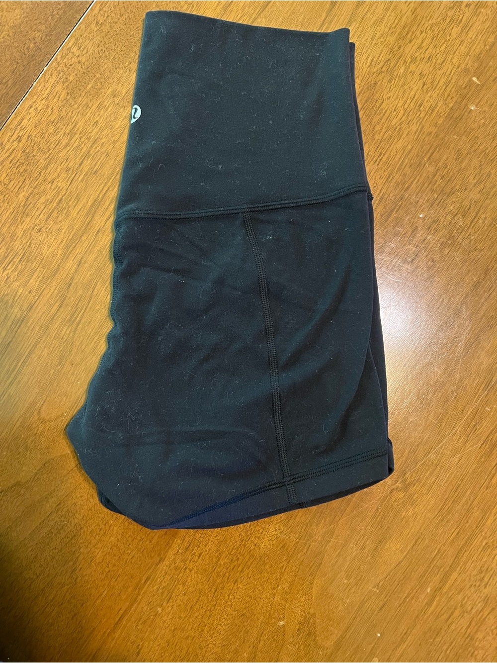 LuluLemon Black High Waisted Shorts, size 6